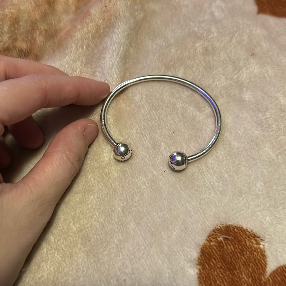 Pandora bangle sterling silver size 1